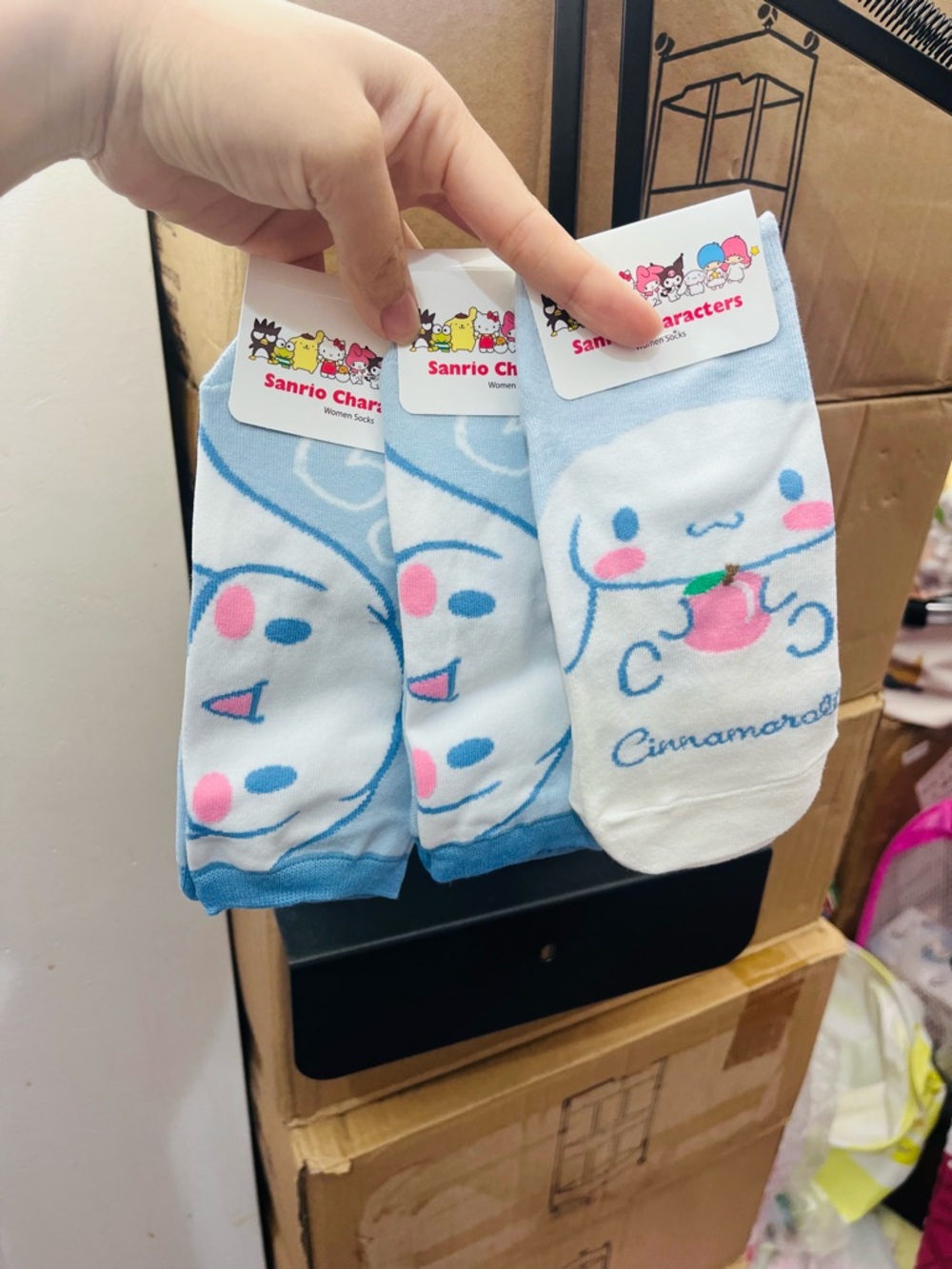 3 pairs Cinnamoroll socks bundle